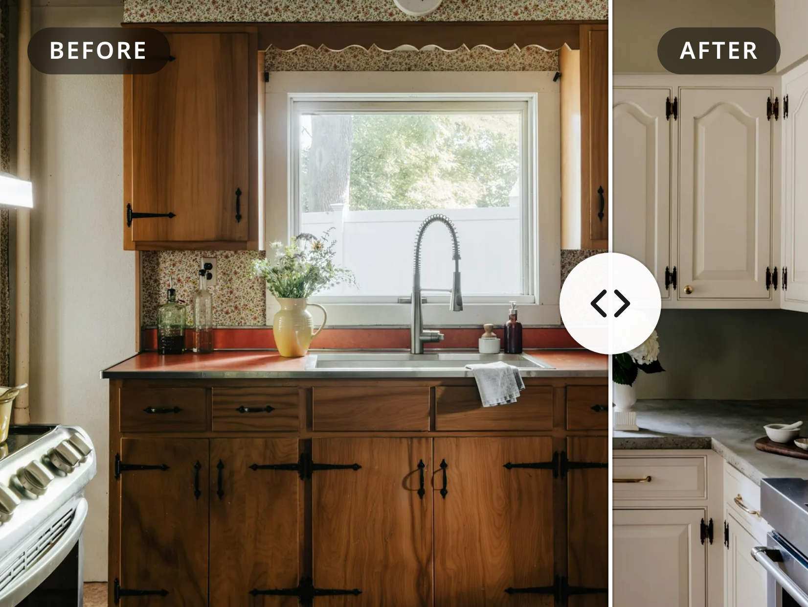 Before/After Slider mid-motion