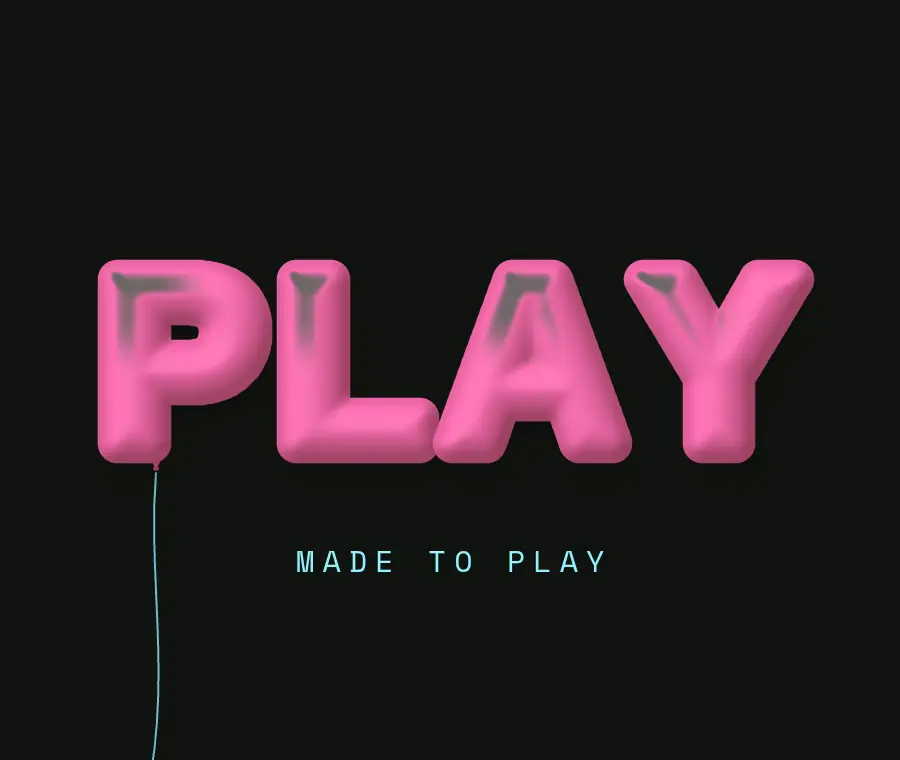 Inflate, type effect, still frame