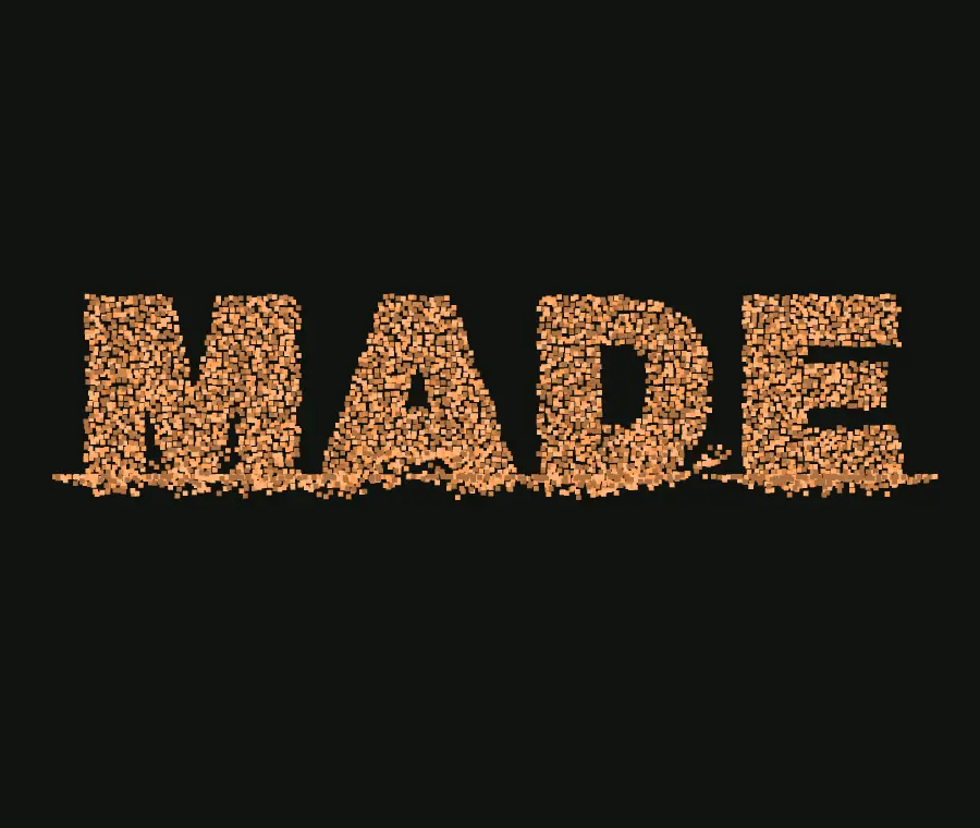 Sand Glyph, type effect, still frame